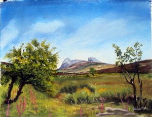 Haytor mixed media
